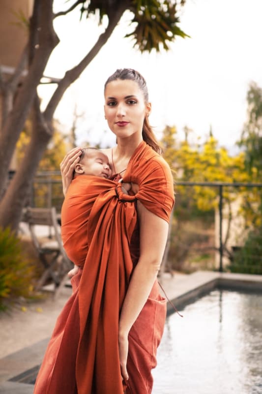 Sling Echarpe Tissee sans Noeud, fauve 0 à 36 mois love radius — vue 3 sur 4
