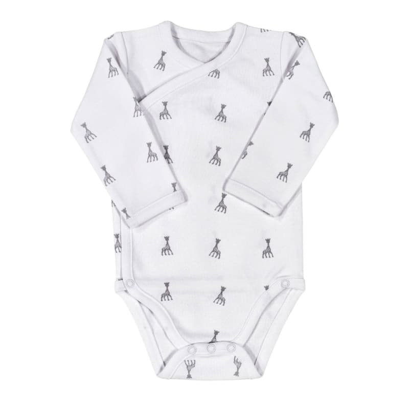 Body Croise Mixte - 1m, sophie la girafe trois kilos sept blanc/gris 1m