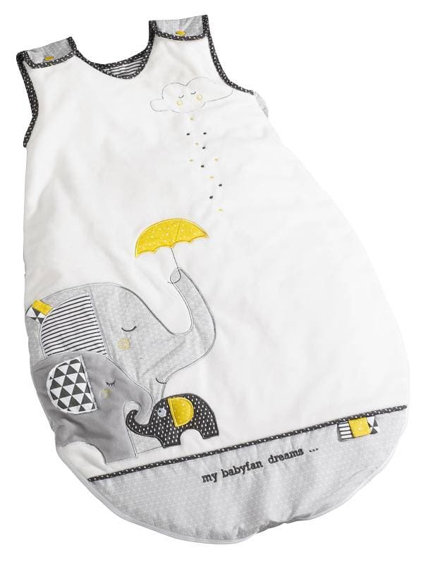 Gigoteuse Ouatinee Babyfan, babyfan sauthon baby deco blanc/gris 04 mois per — vue 2 sur 2