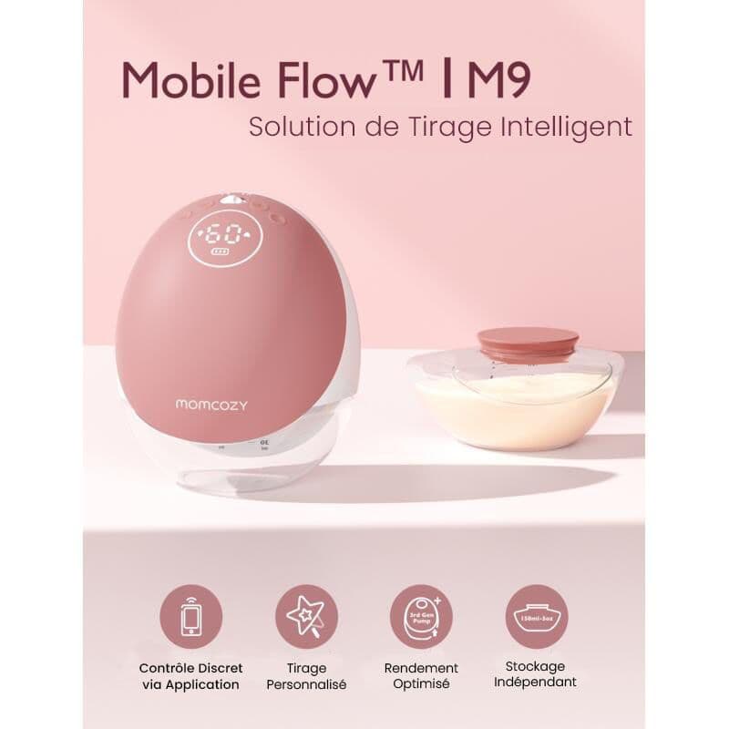 Tire Lait Simple M9, maroon momcozy — vue 2 sur 2