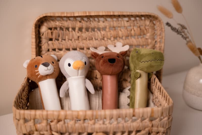 Hochet Pouet Bruce l'Elan, marron little big friends 25/08 — vue 1 sur 6
