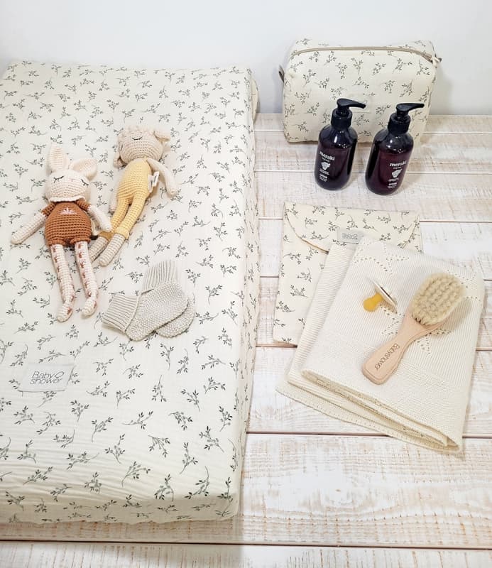 Housse Matelas Langer, olive bloom ah23 — vue 2 sur 4