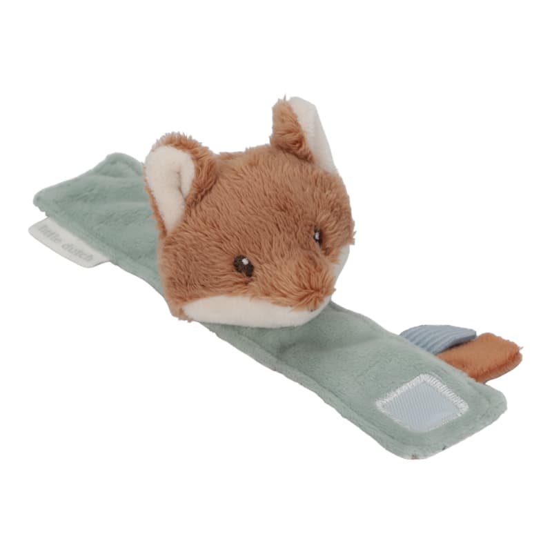 Hochet de Poignet Renard, vert marron forest friends little dutch — vue 1 sur 2