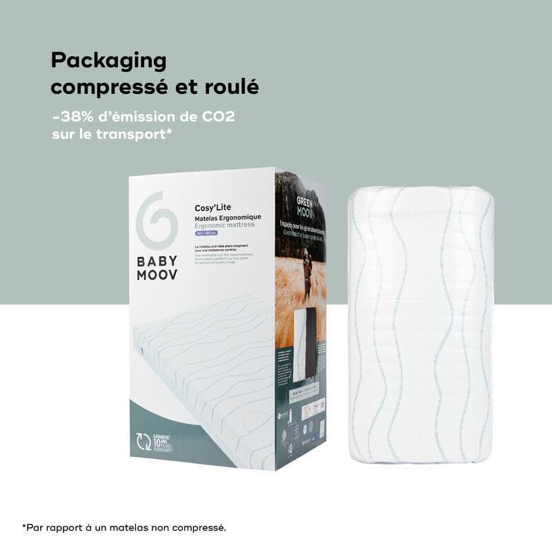 Matelas Cosy'lite Ergonomique 60 X 120 Cm, confort babymoov — vue 2 sur 5