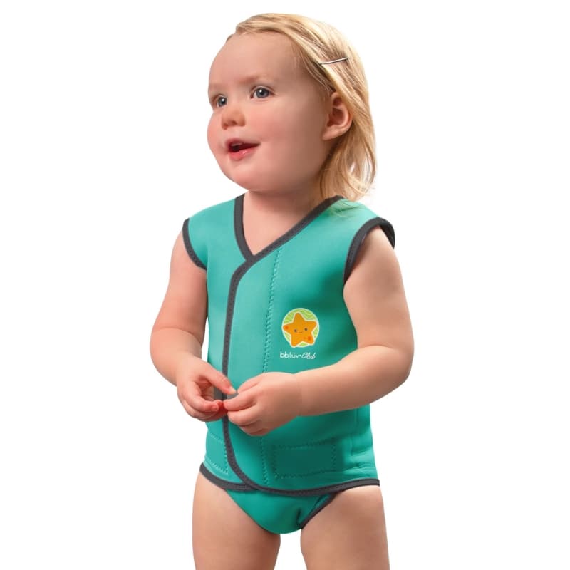 Wraap Combinaison en Neoprene pour Bebe - Aqua - Medium (6-18 Months), bblüv aqua — vue 2 sur 5