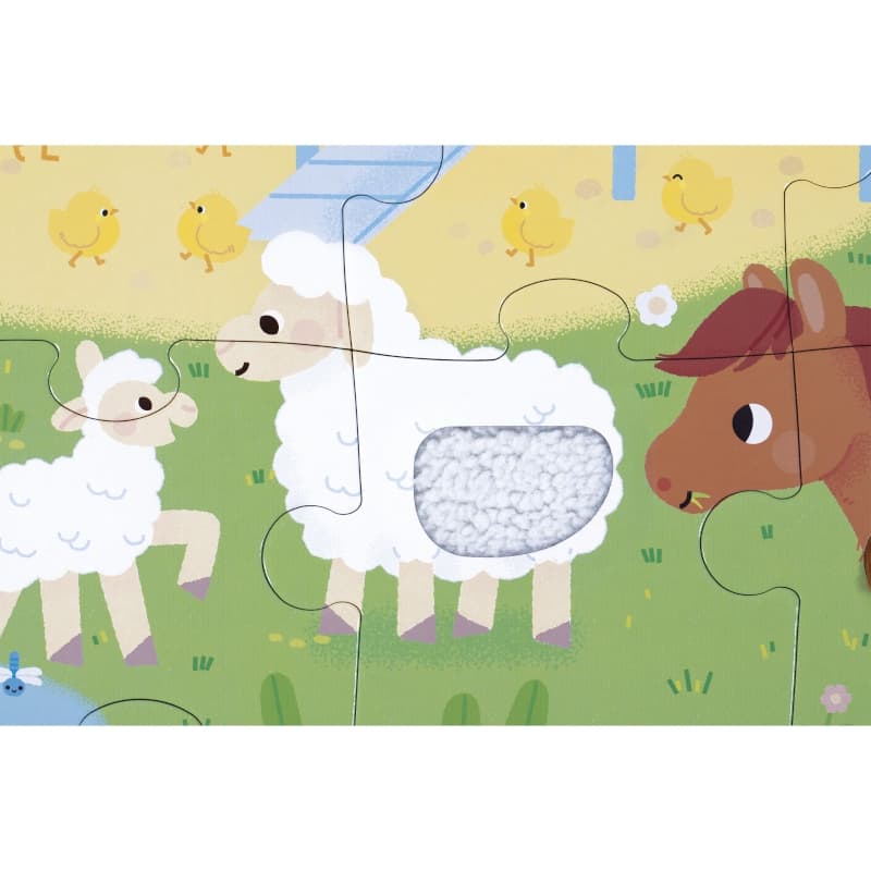 Puzzle Tactile Ferme, janod — vue 5 sur 6