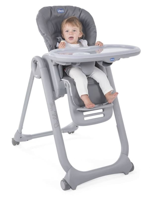 Chaise Haute Polly Magic Relax 4r Graphite, 0 mois graphite chicco repas 09-18- — vue 3 sur 5