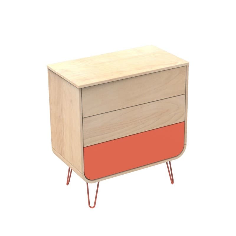 Commode Pied Fil Corail Galopin, galopin sauthon original 87 x 97 x 48