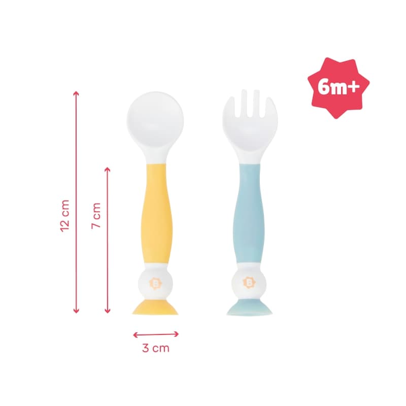 Couverts d'Apprentissages Flexibles, babymoov france multicolore — vue 3 sur 5