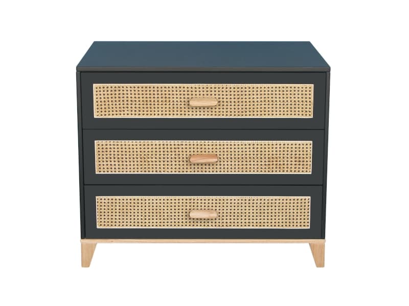 Nami Commode Cannage Rotin Onyx — vue 4 sur 5