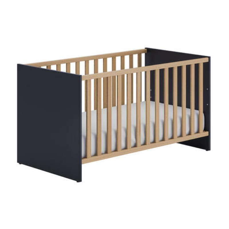 Abella Lit d'Enfant 70 X 140 Cm, nature noir long./larg./h 143.4/78.9/76.6 — vue 1 sur 2