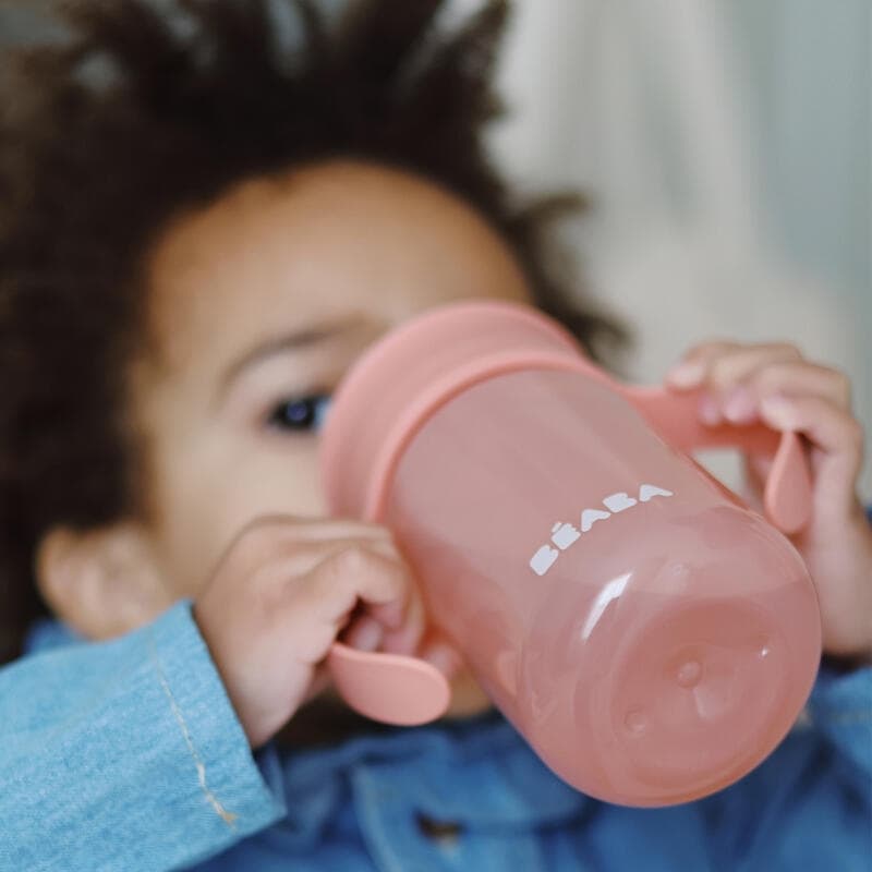 Tasse Apprentissage 360°, rose beaba — vue 5 sur 5