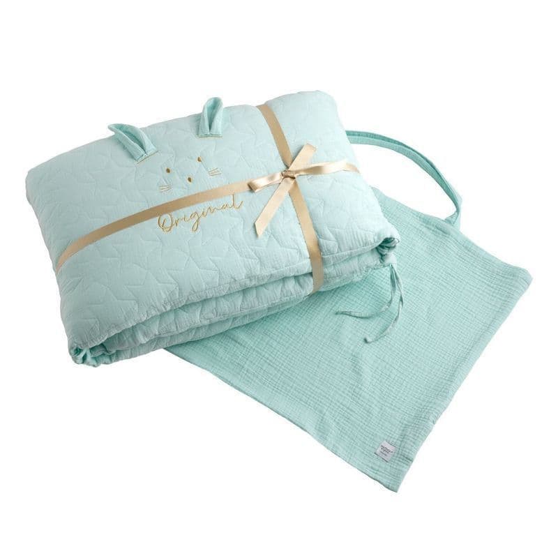 Tour de Lit Aqua, original bleu aqua bleu aqua 140 x 70 x 19 — vue 4 sur 5