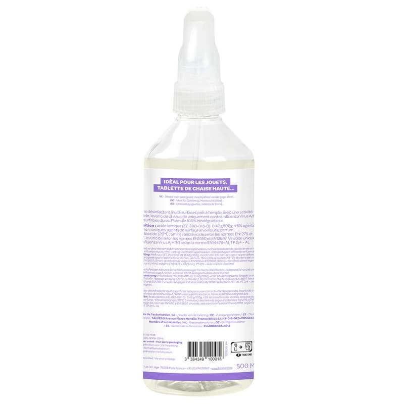 Nettoyant Desinfectant Multi-surfaces - Chlorophylle - 500 Ml — vue 2 sur 4