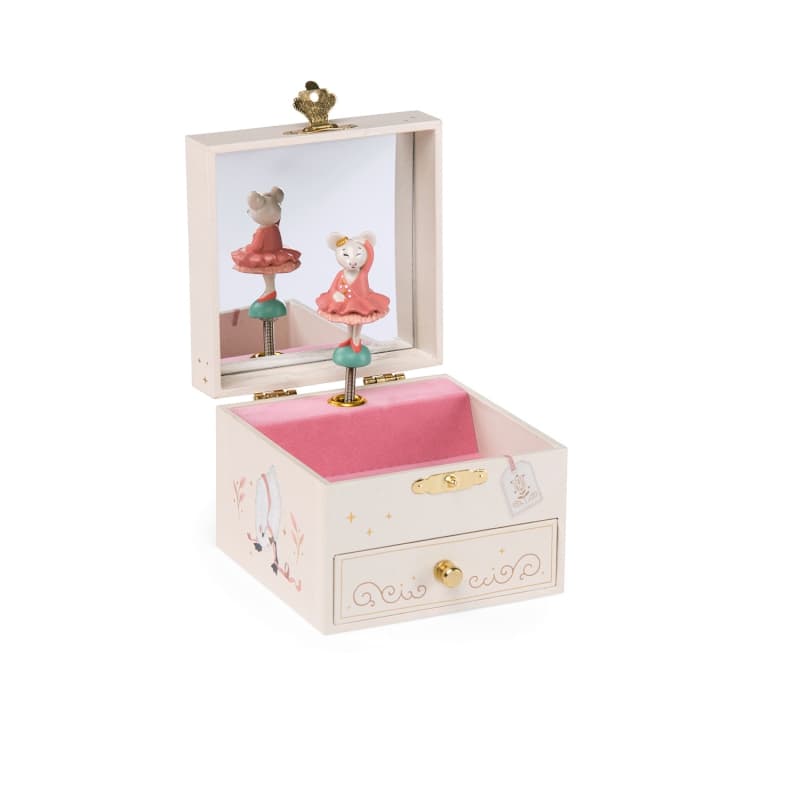 Boite a Musique Coffranceet la Petite Ecole de Danse, la petite ecole de danse moulin roty crème 10,5x10,5x8,5 p-e-a-h 2022 — vue 1 sur 4