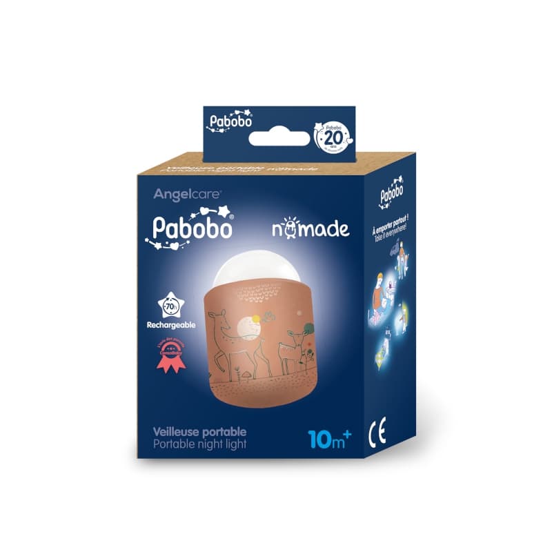 Veilleuse Nomade Rechargeable, terracotta pabobo — vue 3 sur 3