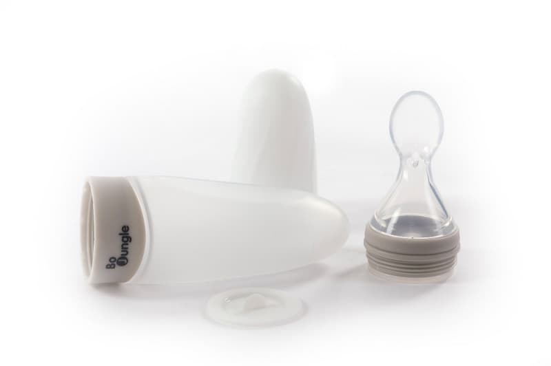 B-cuillere Distributrice en Silicone Gris, bo jungle gris — vue 2 sur 3