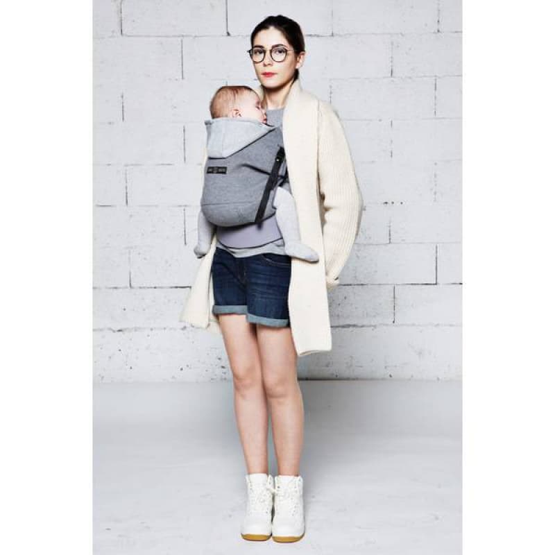 Porte-bebe Hoodiecarrier, portage love radius par jpmbb gris flanelle per — vue 1 sur 3