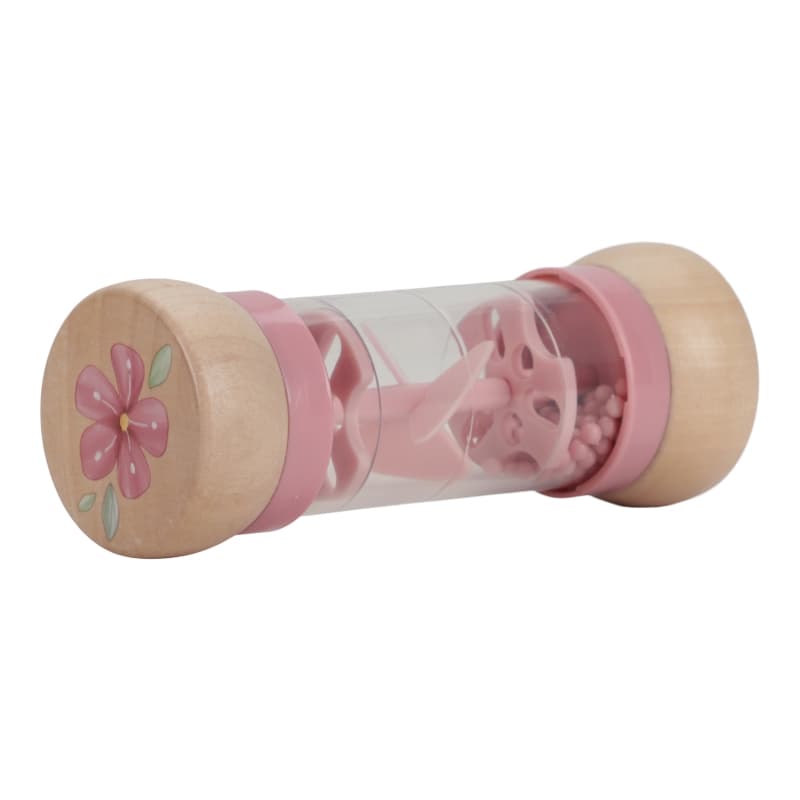 Hochet de Pluie en Bois Fsc, rose bois beige fairy garden little dutch — vue 3 sur 4