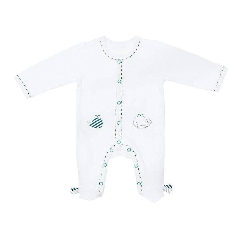 Pyjama Velours Ouverture Devant Taille 1 Mois Blue, blue baleine sauthon babywear blanc - bleu - gris