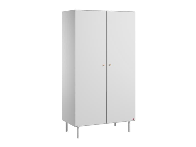 Armoire 2 Portes Cute Blanc, 100x188x55,3 blanc cute