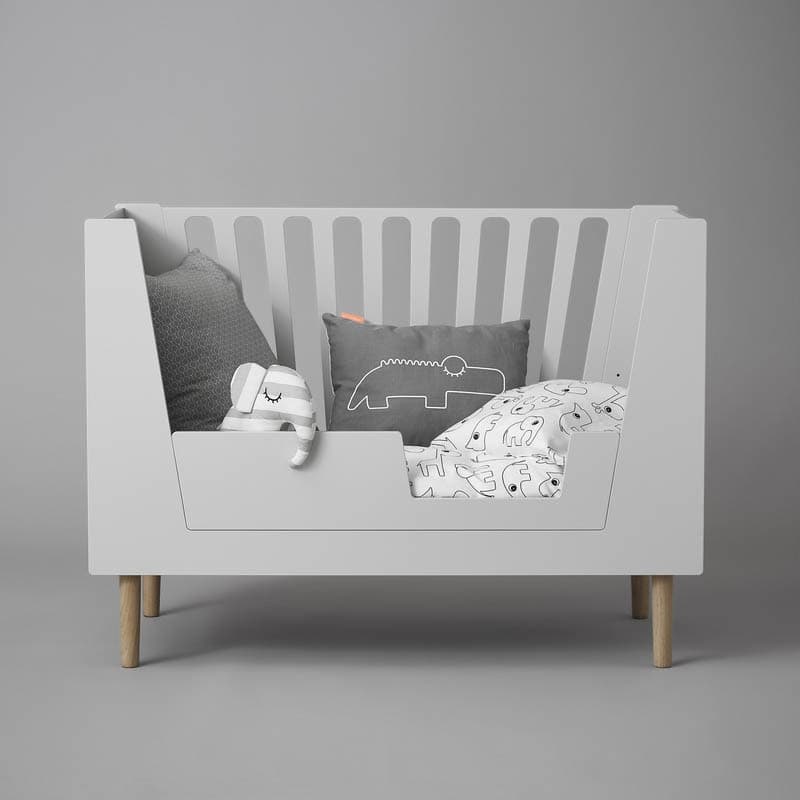 Lit Bebe 60 X 120 Cm Done By Deer Gris, gris 2018 — vue 1 sur 2