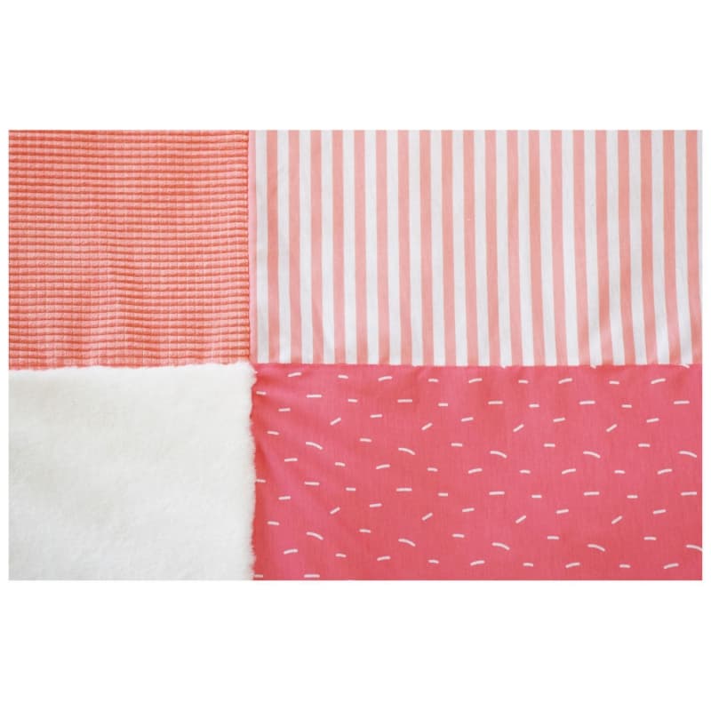 Tapidou Mosaique Corail/blanc, accessoires dc corail 100x100 2021 — vue 3 sur 4