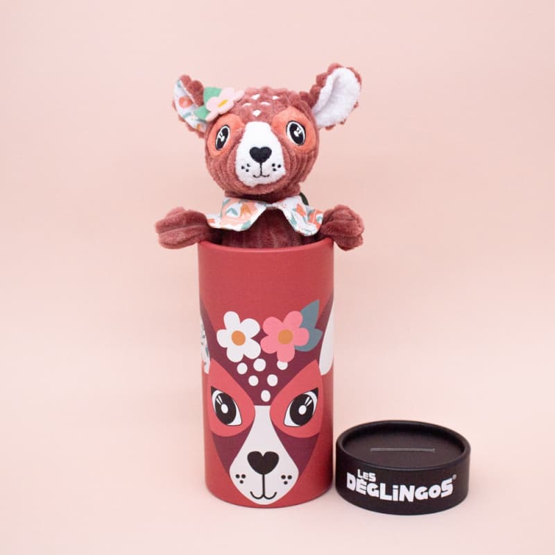 Petit Simply Melimelos la Biche en Boite, melimelos les deglingos terracotta 15x11x17 — vue 3 sur 5
