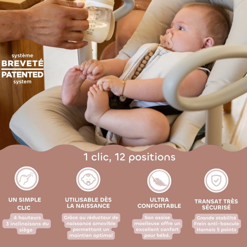 Transat Up & Down V4, argile beaba — vue 4 sur 6