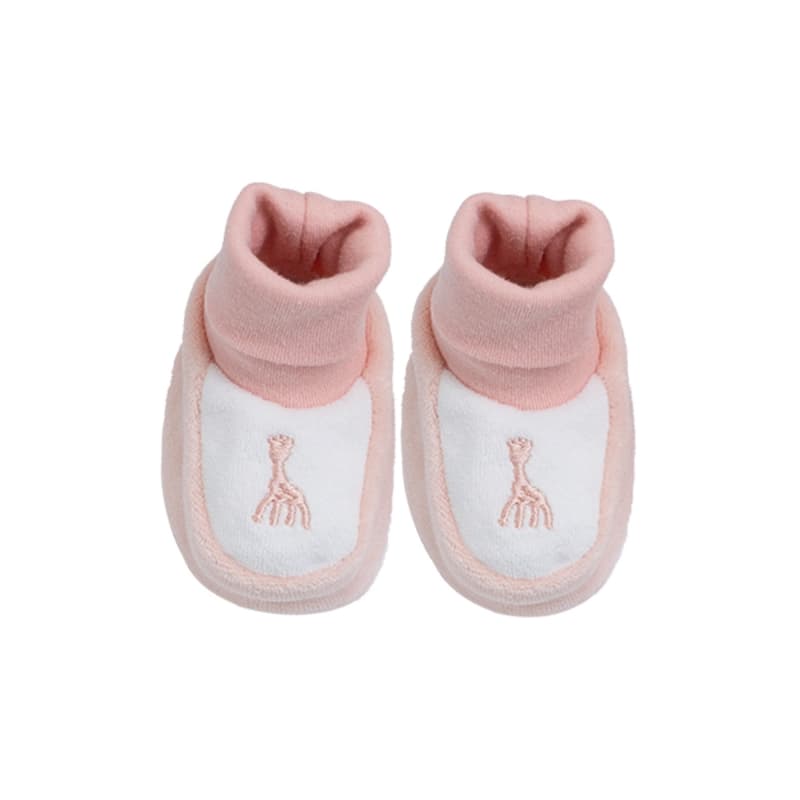 Chaussons, rose sophie la girafe 0/1m trois kilos sept