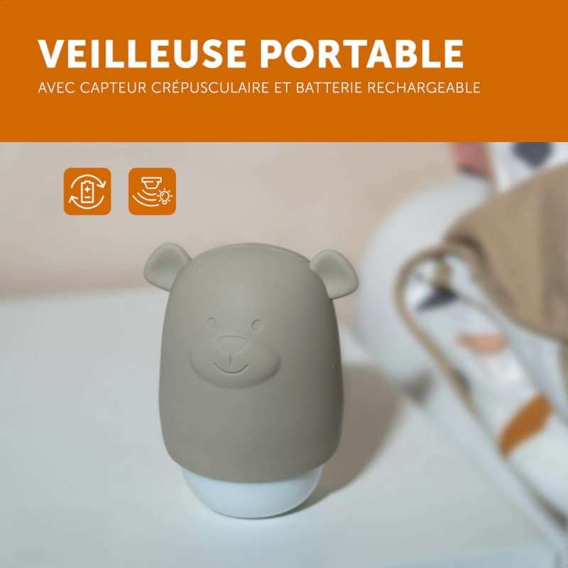 Benny - Veilleuse Compacte Nomade, beige zazu — vue 4 sur 4