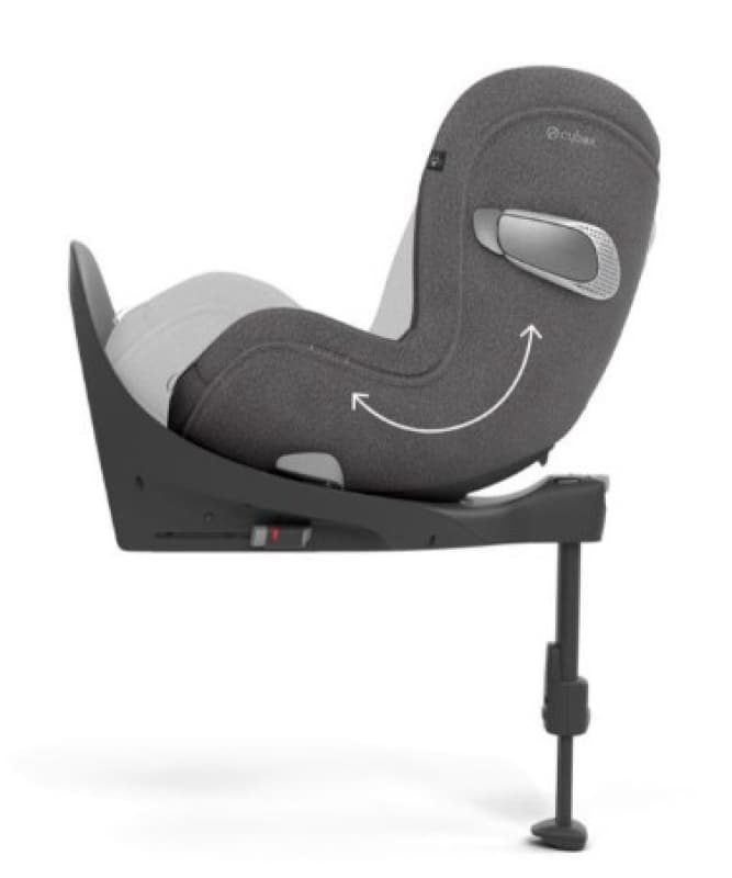 Sirona T I-size Tissu Plus - Mirage Grey | Cybex, cybex platinum cybex gris 71x43x67 cm — vue 3 sur 4