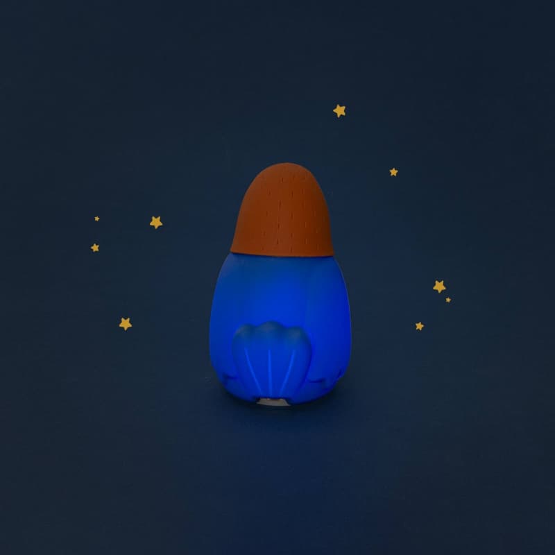 Veilleuse Calao (usb), bleu la foret mawa moulin roty 26/01 — vue 4 sur 7