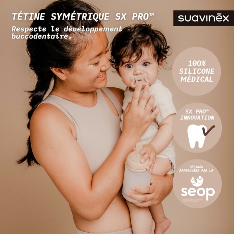 Sucette S Ch, caramel 2m zero zero suavinex — vue 1 sur 2