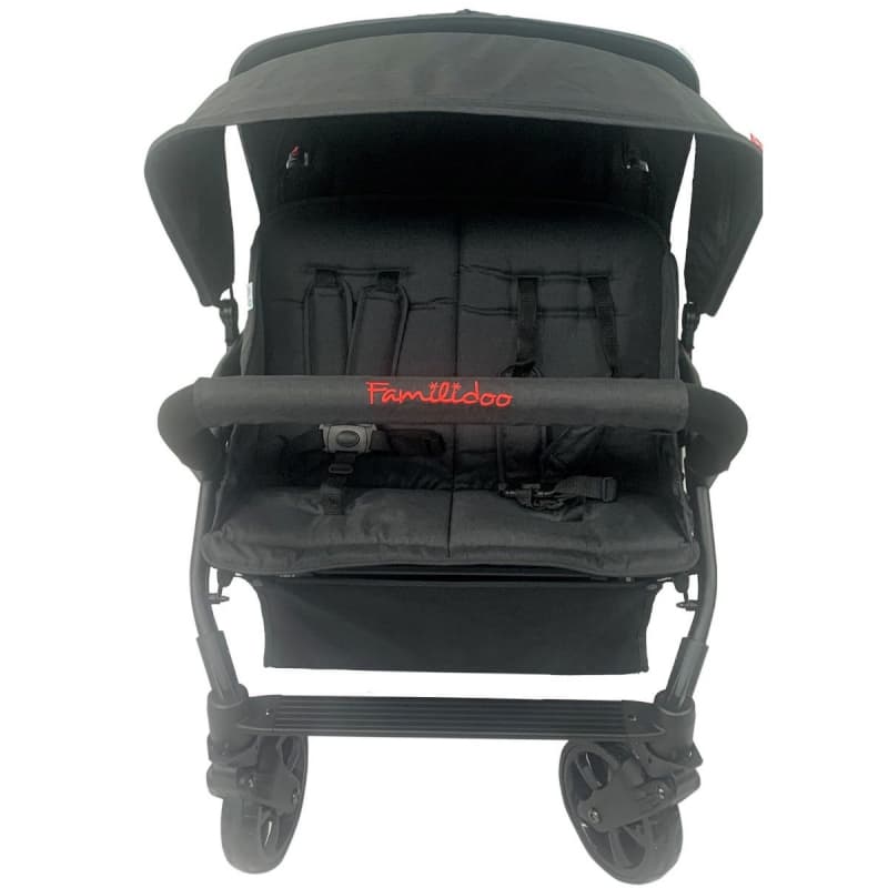 Poussette 4 Places Lidoo City H4e, black familidoo — vue 3 sur 4