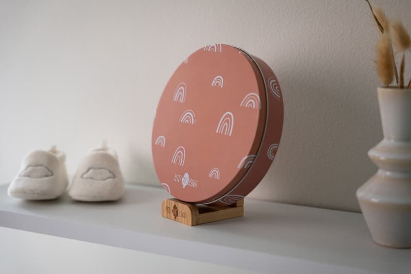 Baby Box Ronde - Rainbow, blanc terracotta baby box petit artichaut — vue 5 sur 5