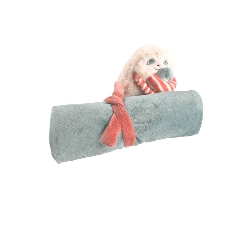 Ma Premiere Couverture en Veloudoux® Moris Sacha, vert permanent — vue 2 sur 3