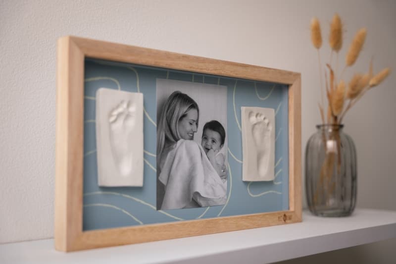 Cadre 2 Empreintes, bleu petit artichaut — vue 2 sur 4