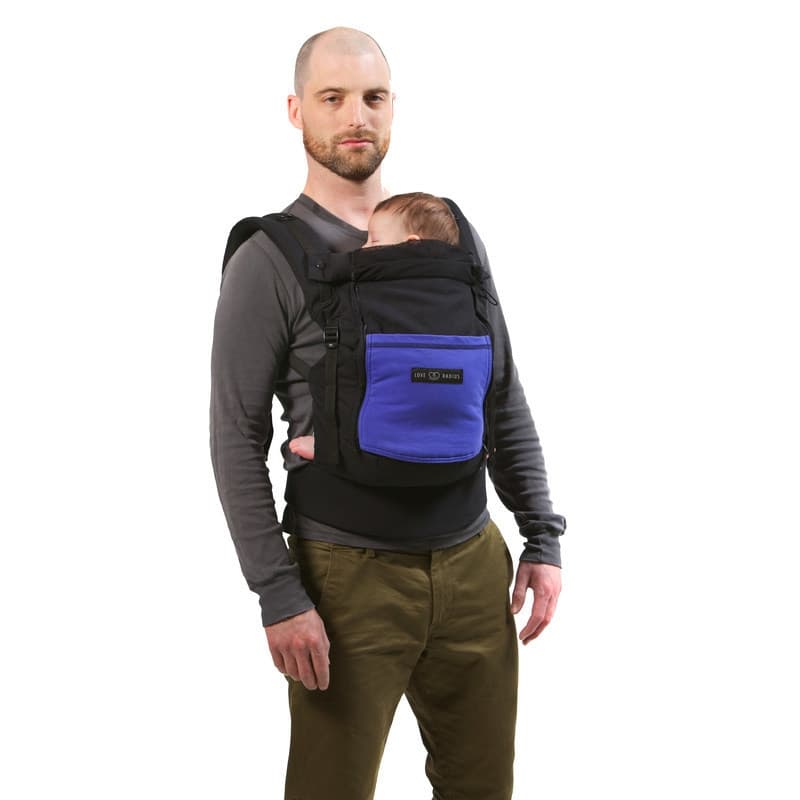 Porte-bebe Physiocarrier, portage love radius par jpmbb noir poche iris per — vue 3 sur 5