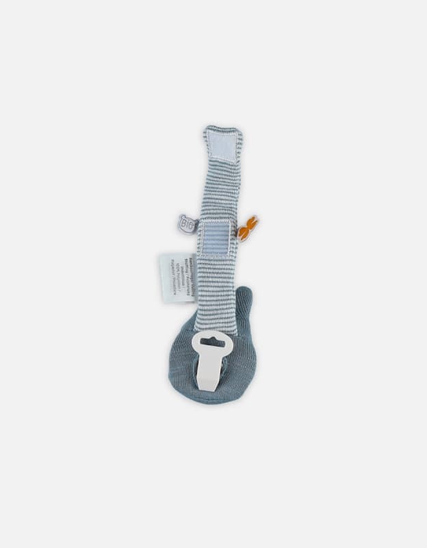 N-p-l Paco Bleu Attache-sucette Coton Bio, bleu permanent — vue 3 sur 3