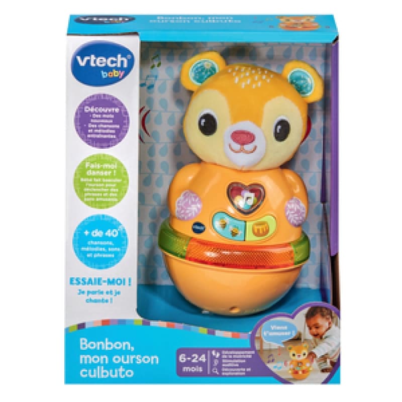Bonbon, Mon Ourson Culbuto, vtech baby vtech baby multicolore vtech — vue 2 sur 5