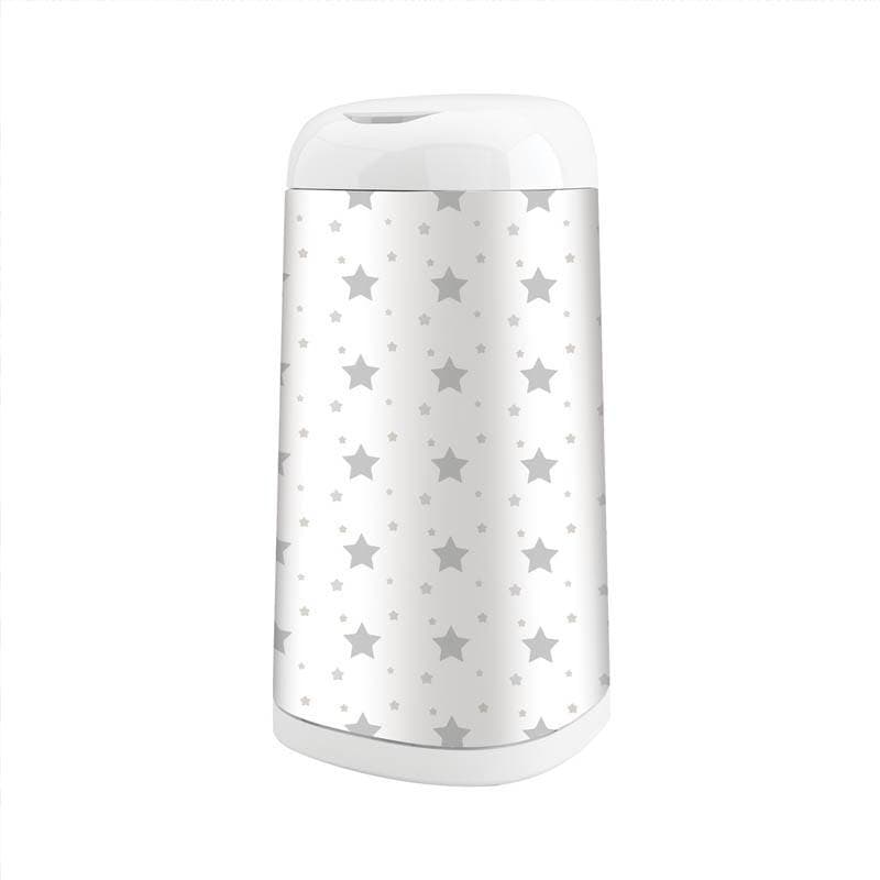 Housse Poubelle a Couches Stars, blanc gris angelcare 04-18- — vue 3 sur 3