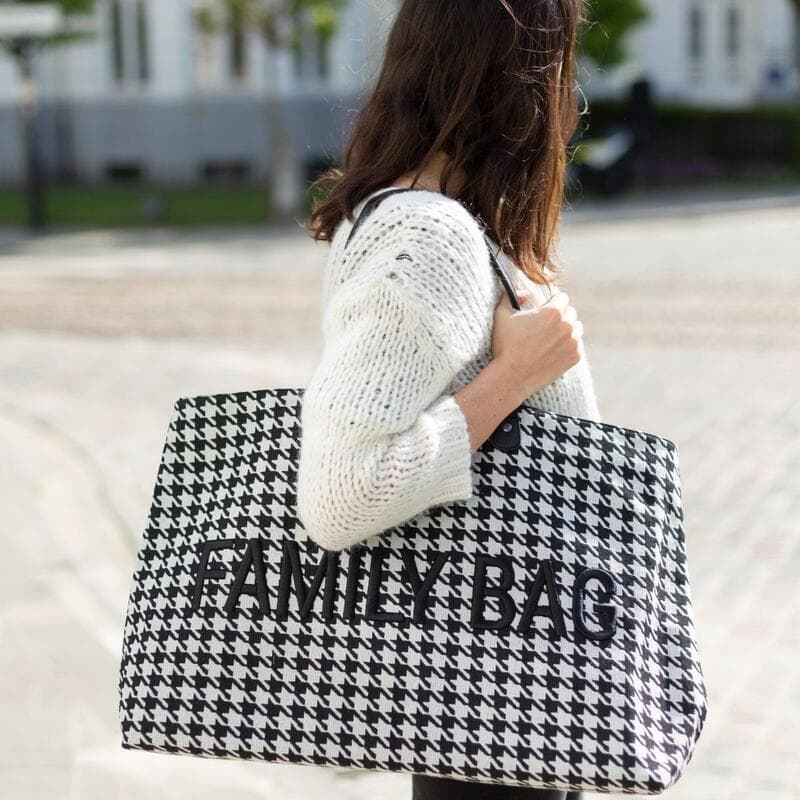 Family Bag Pied de Poule, noir childhome — vue 2 sur 5