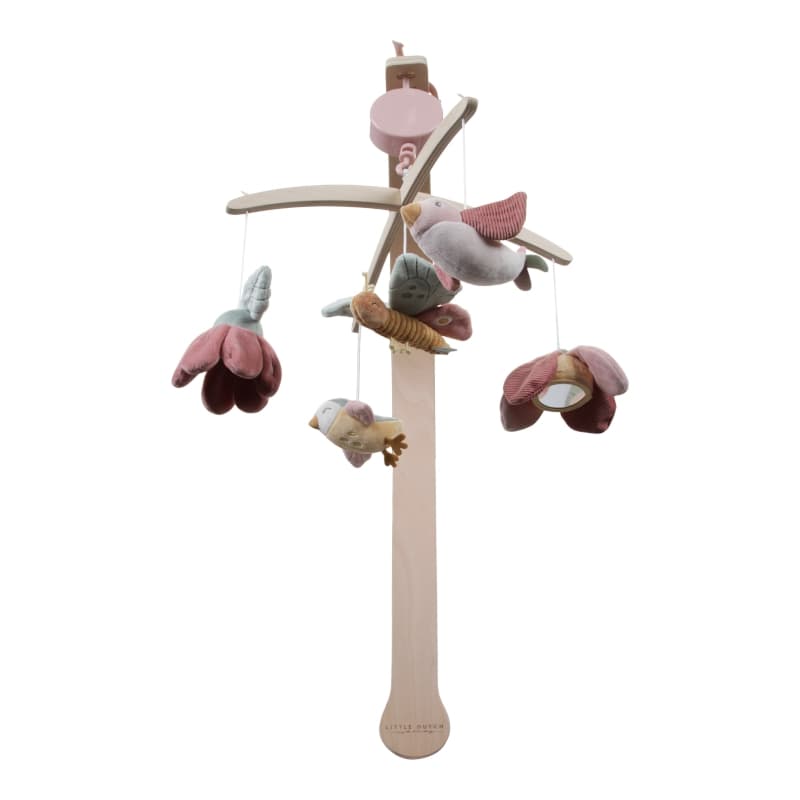 Mobile Musical - Flowers & Butterflies, flowers & butterflies little dutch rose — vue 3 sur 3
