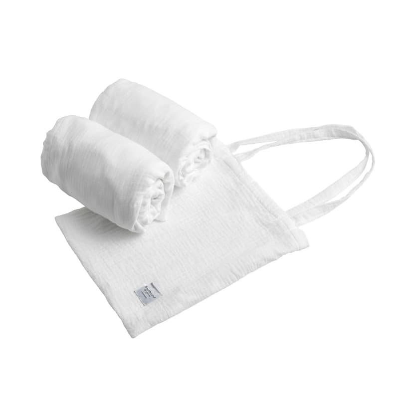 2 Draps Housse Ovales 140x70 Cristal, original blanc cristal blanc cristal 70 x 140 x 1