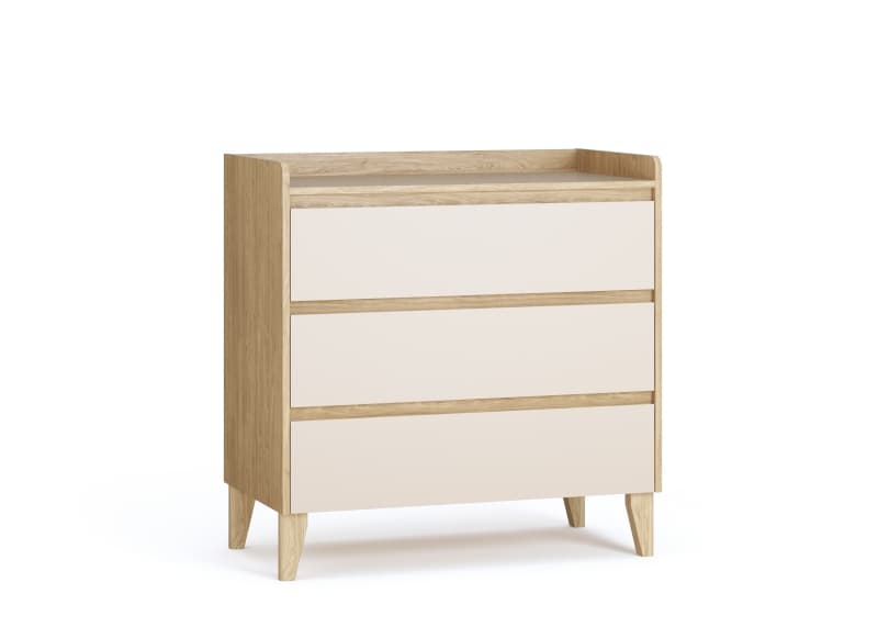 Commode 3 Tiroirs, chene sable muve vox — vue 1 sur 4
