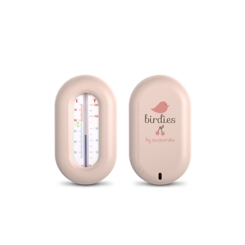 Thermometre Bain, rose birdies suavinex — vue 1 sur 2
