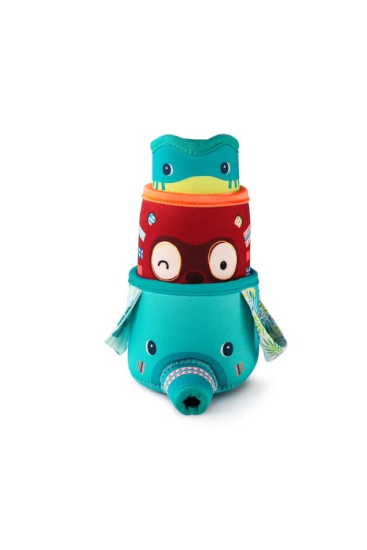 3 Gobelets de Bain Jungle, bain lilliputiens multicolore 12 x 8 x 7 collection 2019 p/e — vue 1 sur 3