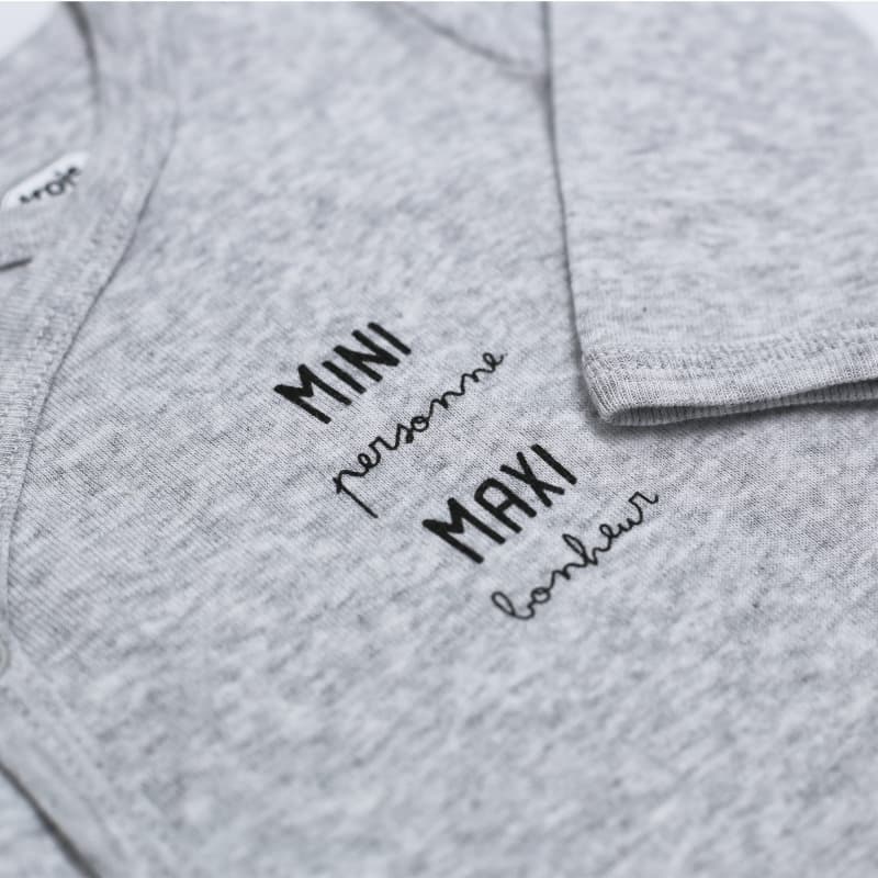 Body Mini Max X2, gris chiné 3m trois kilos sept p-24 — vue 3 sur 5