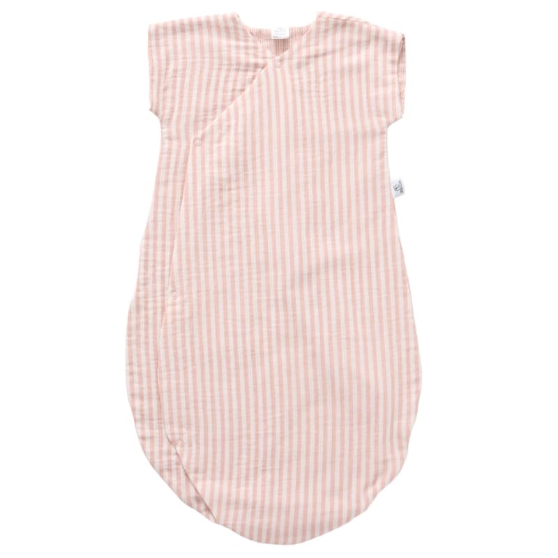 Gigoteuse Ete Gaze Raye, vieux rose 0-6m soft stripes bb&co 25/09 — vue 1 sur 2